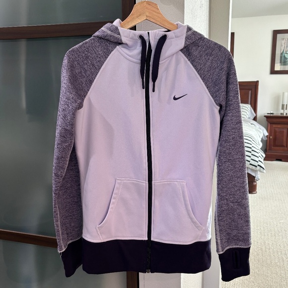 Nike Therma-Fit Full-zip Hoodie - Purple/lavender Size XS - Picture 1 of 9